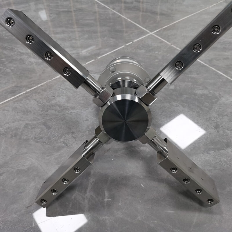 120- 2800Bar high Pressure Hydro Jet Blasting shipyard cleaning 4 Blades rotary nozzles