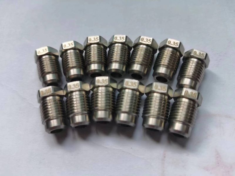 Water blasting cleaning machine nozzles 3/8-24-0.35mm