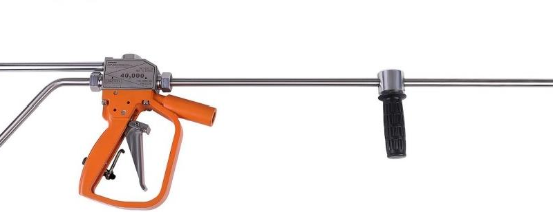 40000psi Pressure Water blasting cleaning machine parts 40K Hand Control gun Dump Style