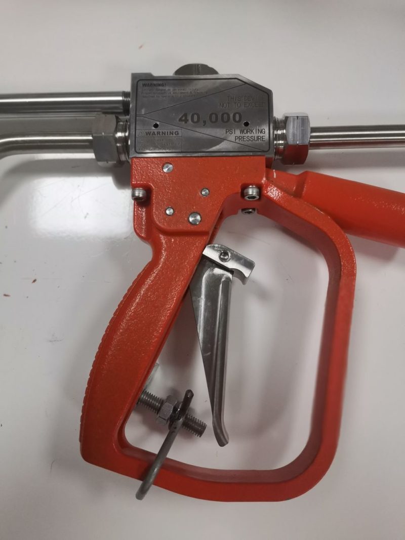 40000psi Pressure Water blasting cleaning machine parts 40K Hand Control gun Dump Style - Image 7
