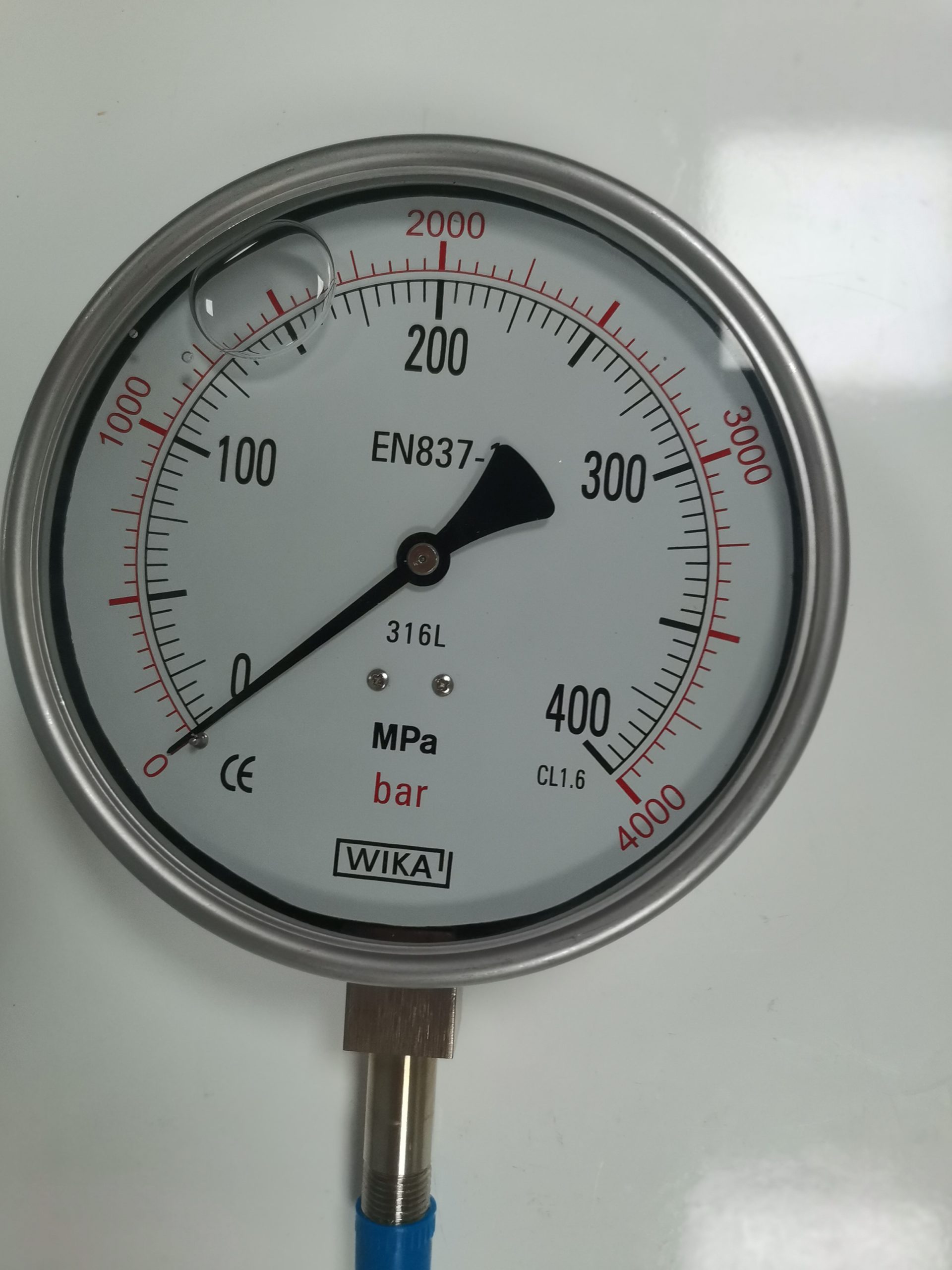 UHP 40K Water Jet Petrochemical industry cleaning machine parts 4240 Pressure Gauge