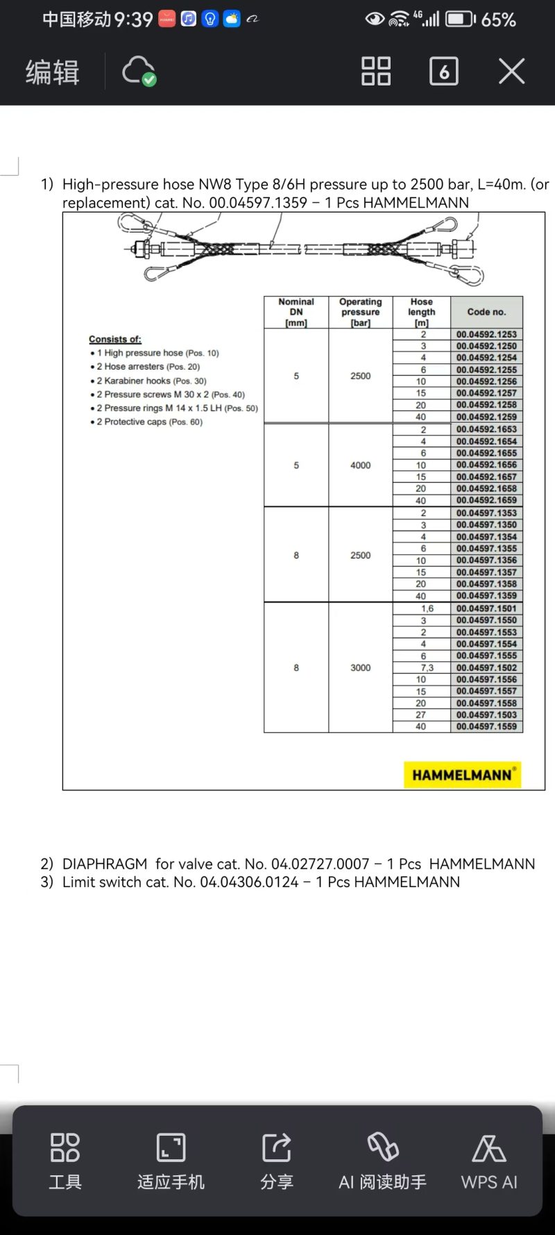 UHP 40kpsi 2800Bar waterjet triplex plunger pump Anti-Dropping&Prevented UHP hose connectors Whipcheck - Image 2