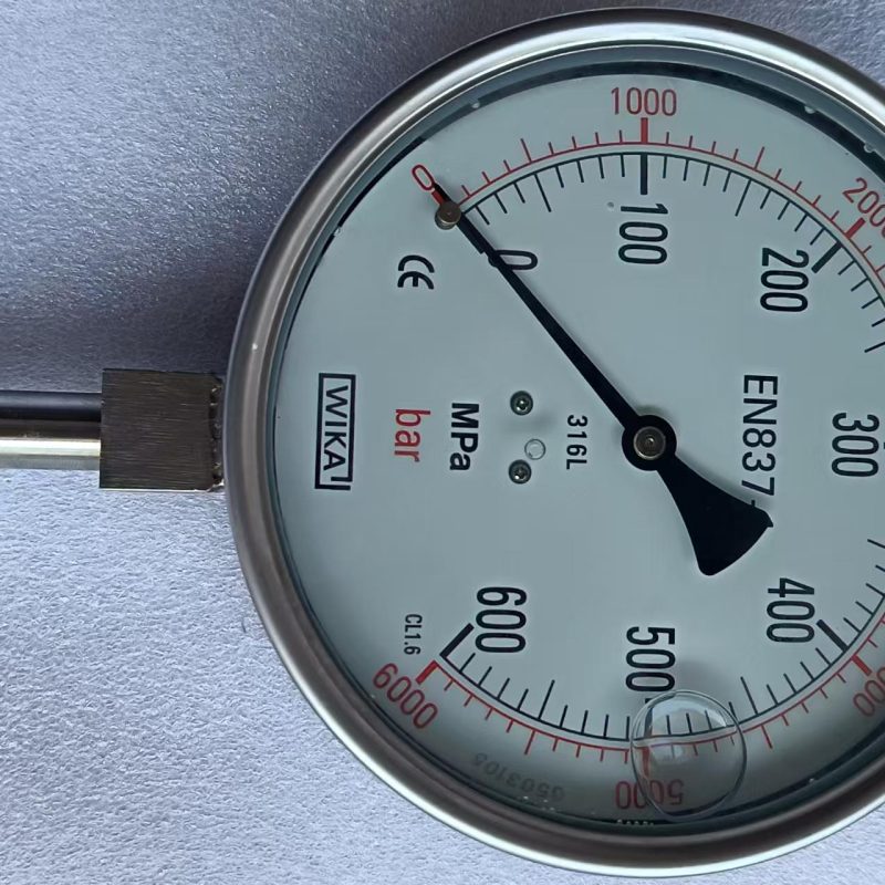 60K UHP Water-Jet Cutting Hydro-Blasting Pressure Measuring Gauge WIKA Instruments