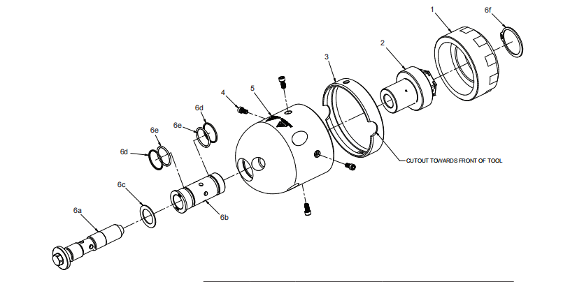 22kpsi 1500Bar UHP Pressure Water Jet cleaning Hydro-Jetting 6" Rhino Pipeline Cleaning Nozzle - Imagen 10