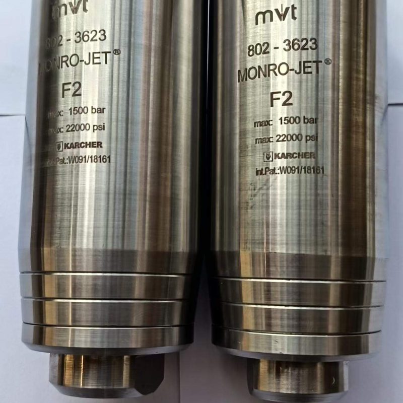 UHP Hydro-Jetting Petrochemical pipe cleaning 1500Bar MVT F2 1.40 Surface cleaning Rotary Nozzles