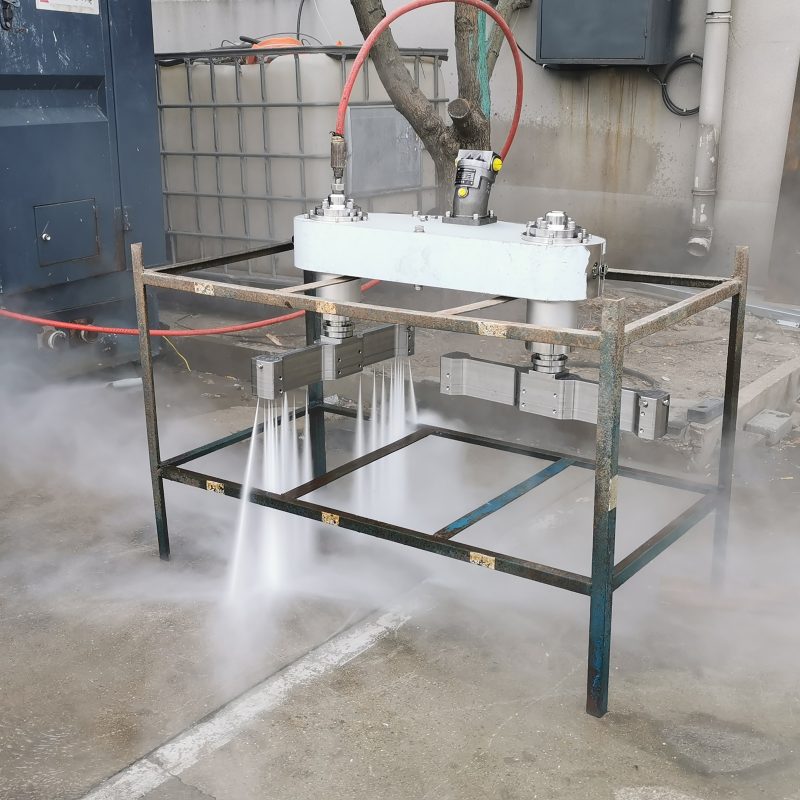 UHP 3000Bar Hydro-blasting Ship Hull Water-Jetting derusting Rust Removal Replace Dock-mate  Double Head Rotary Spraying Bar Swivel